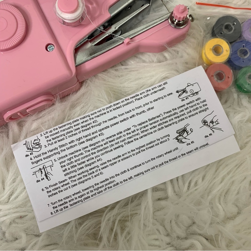Pink Handheld Sewing Machine - Picture 3 of 6